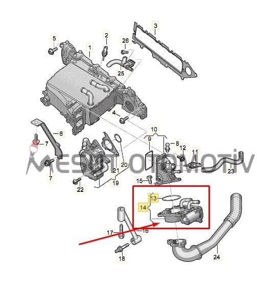 Vag Boğaz Kelebeği 2.0 Tdi 04L128063 AA